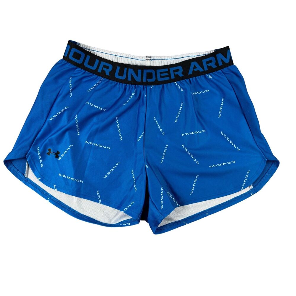 Under Armour Shorts Women's Small Blue Performance Workout Active Loose Athletic